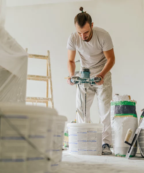 Maler bei der Arbeit